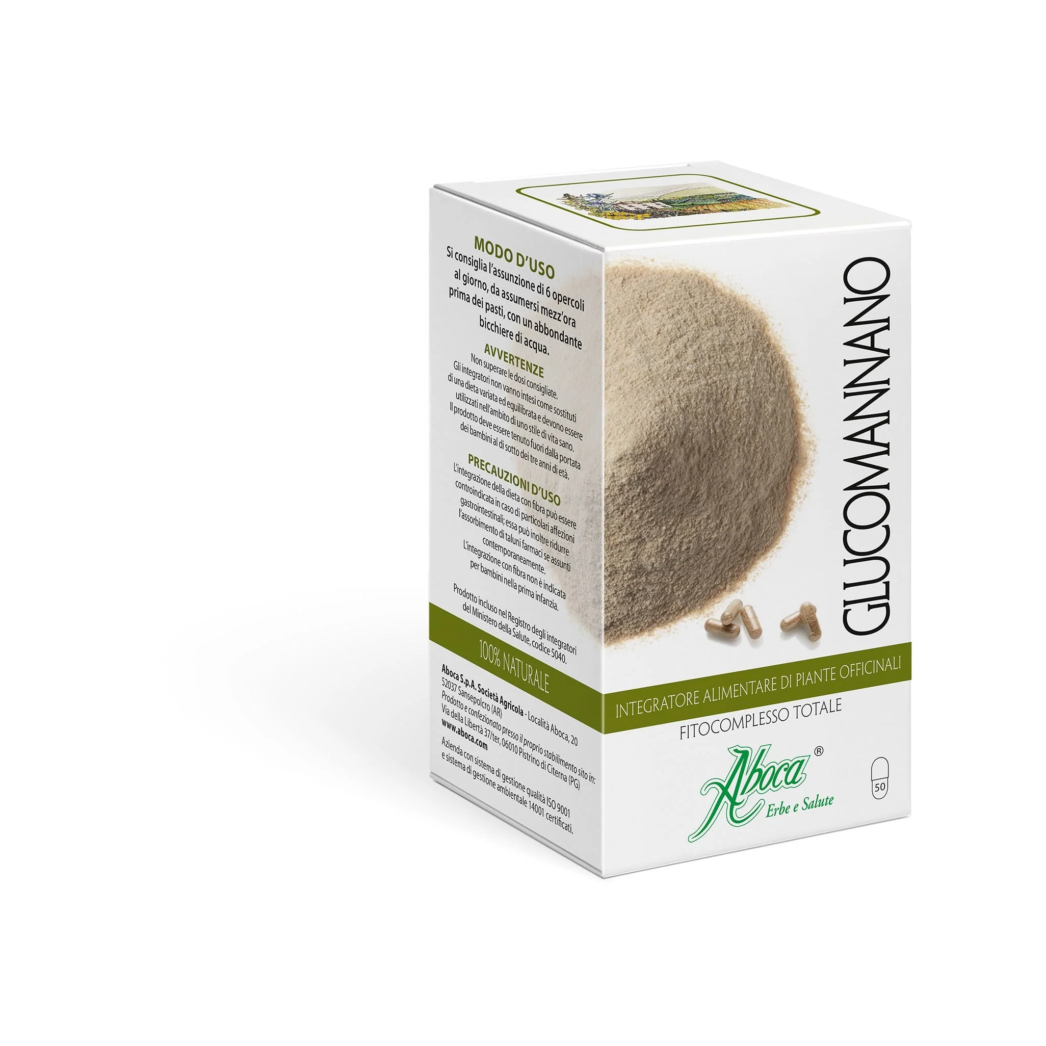 Aboca Glucomannano Fitocomplesso Totale 50 Opercoli
