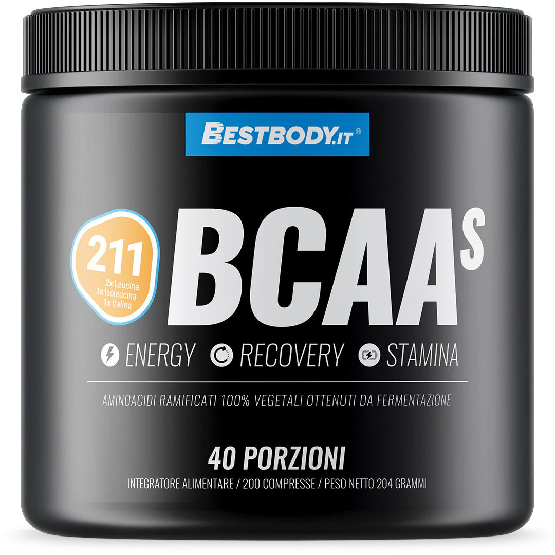 BCAAs 2:1:1 (200cpr) - Aminoacidi Ramificati BCAA con Vitamina B1 e B6