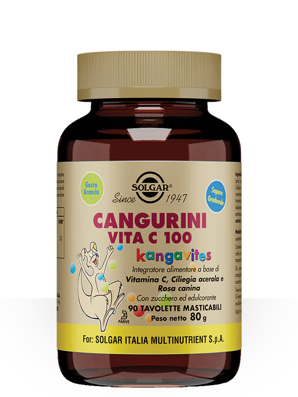 Cangurini Vitamina C Solgar  100 Tavolette