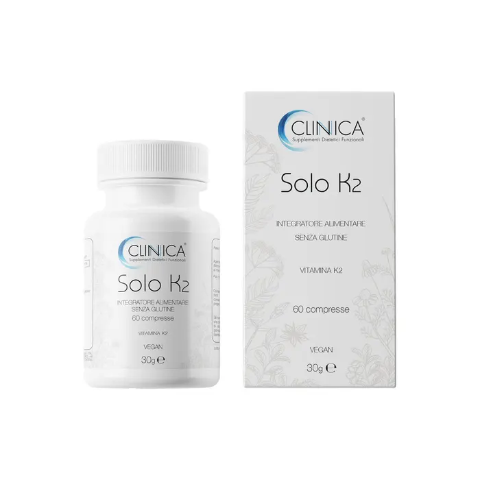 Clinica Solo K2 - vitamina K - 60 compresse = 2 mesi di trattamento