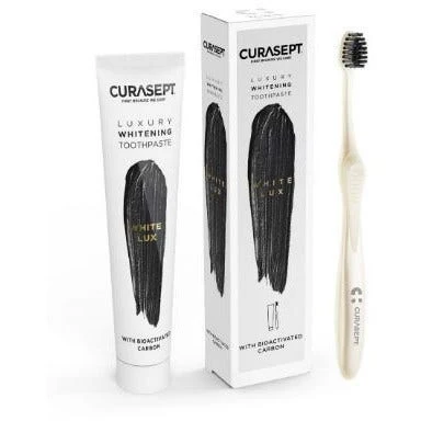 Curasept White Luxury Whitening Dentifricio 75ml + Spazzolino