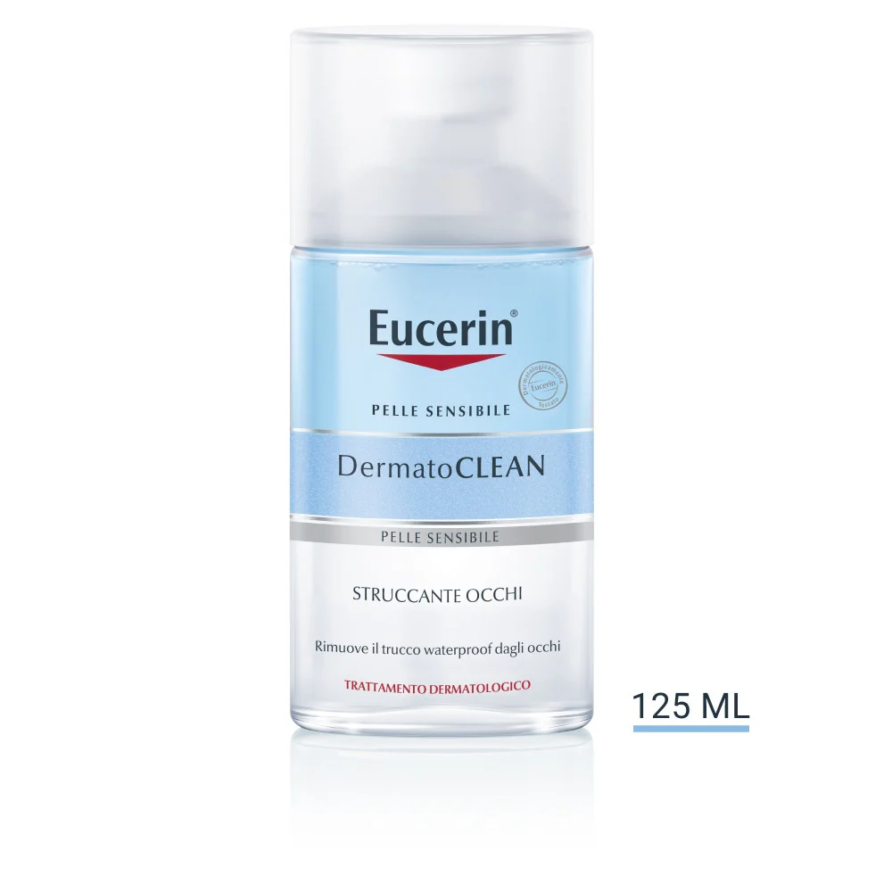 Eucerin Dermatoclean Struccante Occhi Waterproof trattamento 125 ml - Image 2