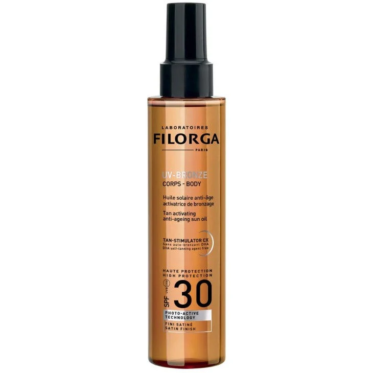 Filorga Uv-Bronze Body 30 Olio Solare Anti-Età Acceleratore Di Abbronzatura Spf 30 150ml