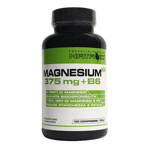 Natroid Magnesium X4 375mg + B6 100 Compresse