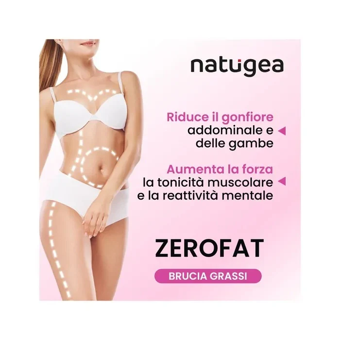 Natugea Brucia Grassi ZEROFAT con 11 attivi: Carnitina, Guarana, Garcinia Cambogia, Caffeina 60 Capsule - Image 3