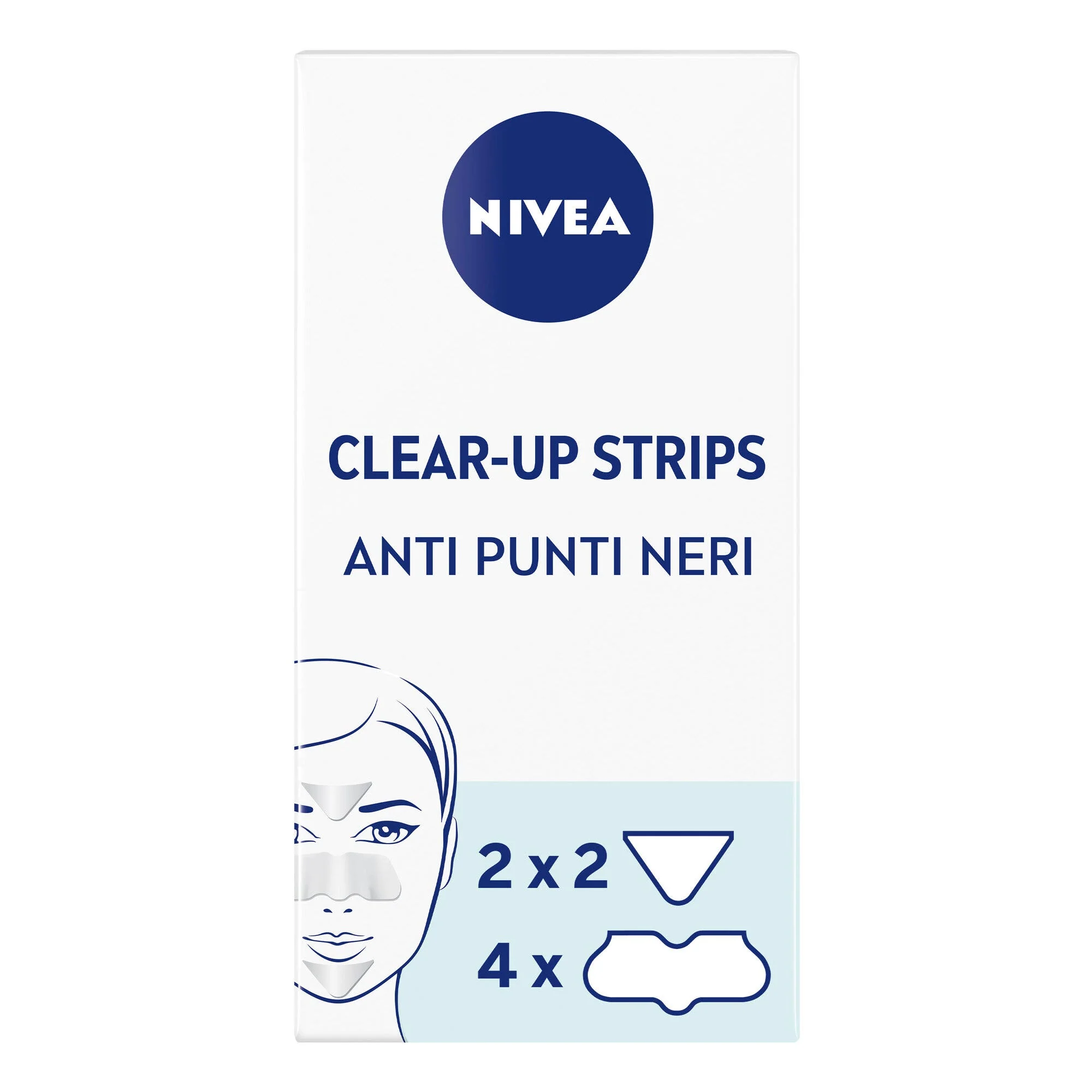 Nivea Clear-up Strips Zona T Per Punti Neri Anti-imperfezioni Per La Pulizia Viso 6 Cerotti