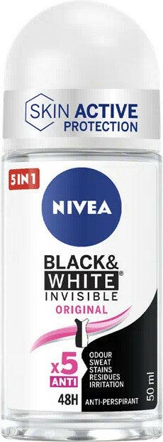 Nivea Deodorante Black&White Invisible Original Roll On 50ml