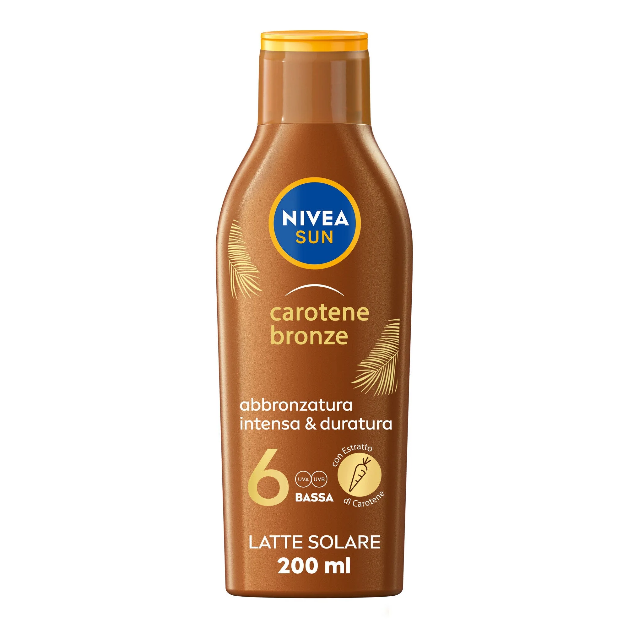 Nivea Sun Latte Solare Carotene Bronze SPF 6 Corpo 200ml