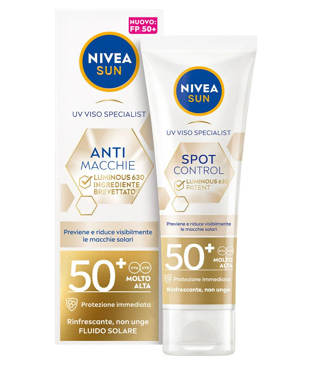 Nivea Sun Luminous630 Crema Viso Solare Anti-Macchie SPF50+ 40ml