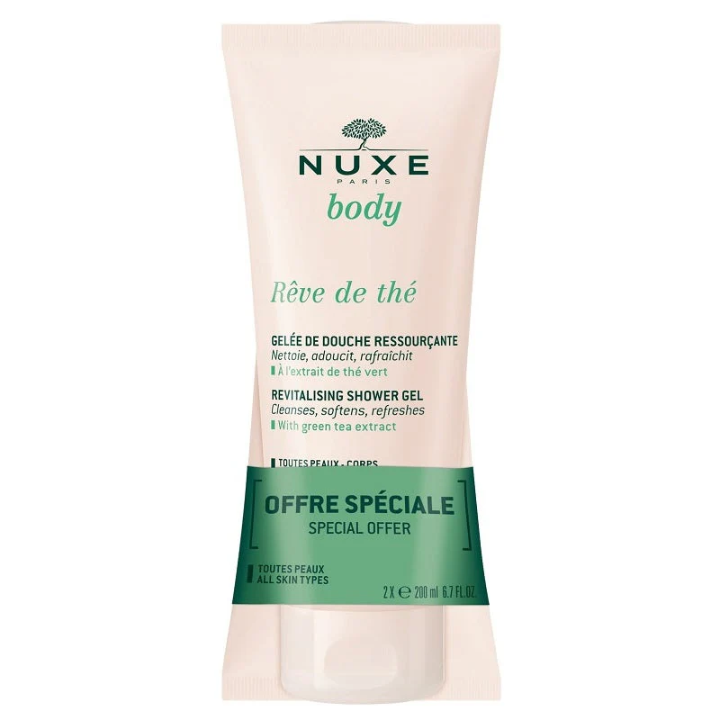 Nuxe Reve De Thé Gel Doccia Rigenerante 2x200ml