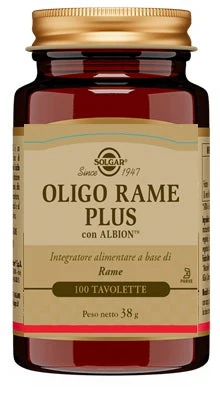 Solgar Oligo Rame Plus 100 Compresse