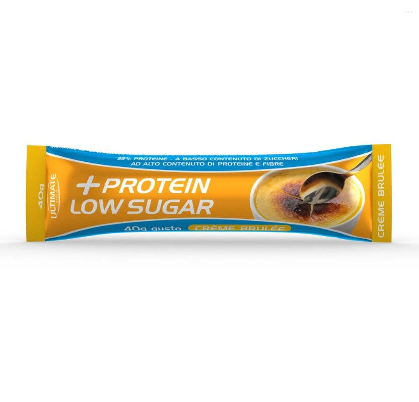 Ultimate + Protein Low Sugar Barretta Gusto Creme Brule 16 Pezzi