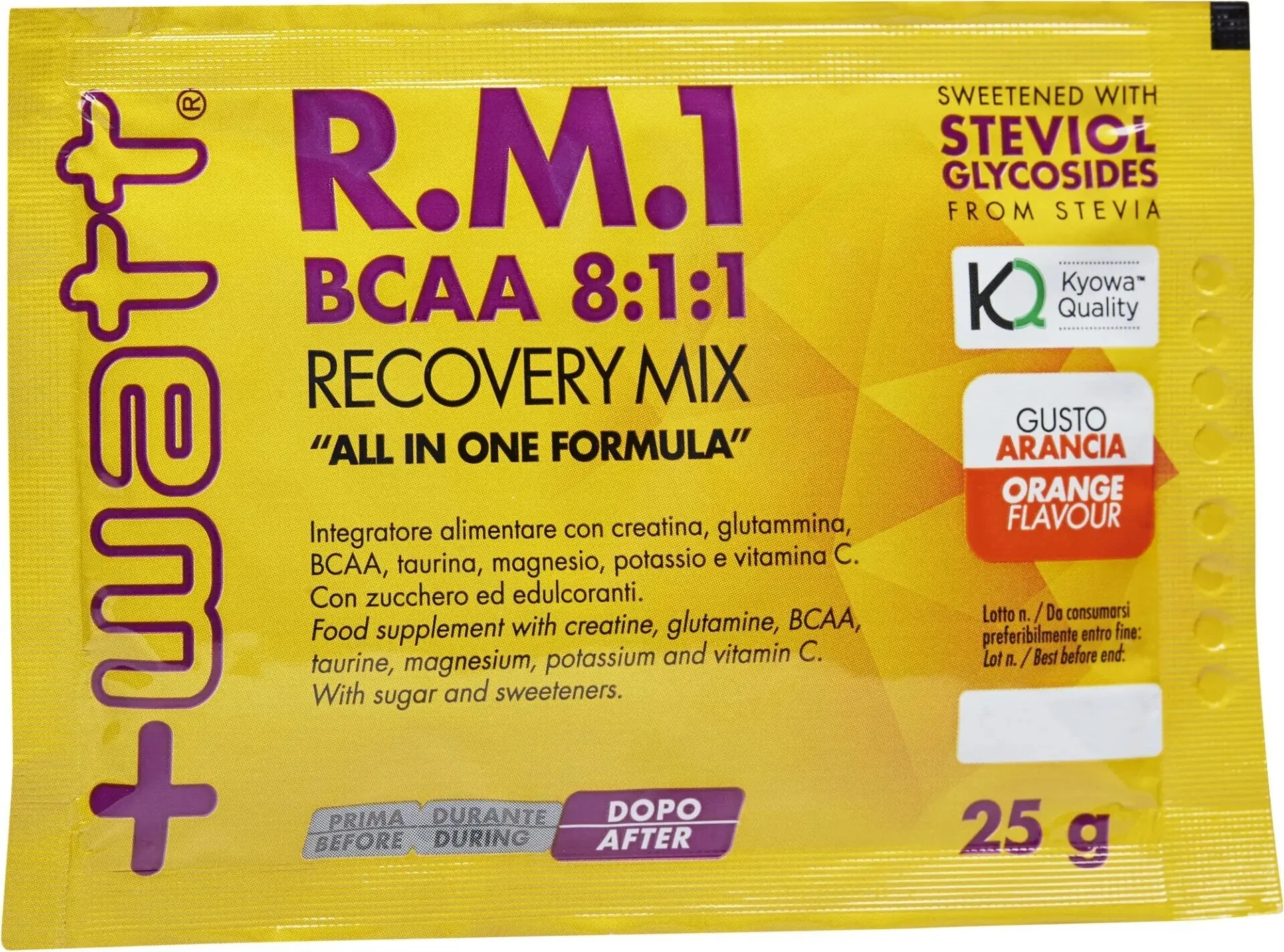 +Watt Recovery Mix R.M.1 BCAA 8:1:1Post Workout Arancia 25g